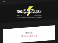 schoenholzer.ch Webseite Vorschau
