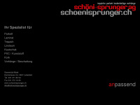 schoenisprunger.ch Webseite Vorschau