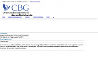 cbg-net.de Webseite Vorschau