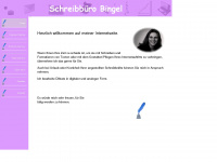 schreibbuero-bingel.de Webseite Vorschau