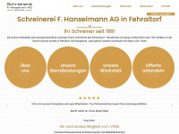schreiner-hanselmann.ch Webseite Vorschau