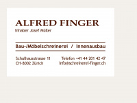 schreinerei-finger.ch Webseite Vorschau