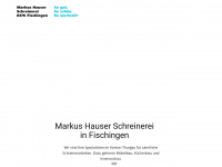 schreinerei-hauser.ch Webseite Vorschau