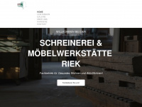 schreinerei-riek.de Webseite Vorschau