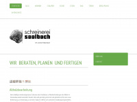 schreinerei-saalbach.de Webseite Vorschau