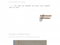 schreinerei-vonhuben.ch Webseite Vorschau