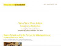 schreinerei-zinsbacher.de Webseite Vorschau