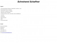 schreinereischaffner.ch Webseite Vorschau