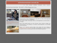 schreinermeister-arnold.de Webseite Vorschau