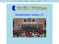 schubertchor-achim.de Webseite Vorschau