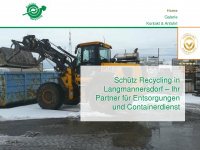 schuetz-recycling.at Webseite Vorschau