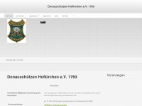 schuetzen-hofkirchen.de Webseite Vorschau
