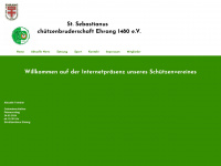 schuetzenbruderschaft-ehrang.de Webseite Vorschau