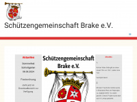 schuetzengemeinschaft-brake.de Webseite Vorschau