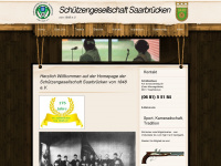 schuetzengesellschaft-saarbruecken.de Webseite Vorschau