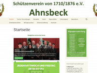 schuetzenverein-ahnsbeck.de Webseite Vorschau