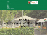 schuetzenverein-badcamberg.de Webseite Vorschau