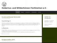 schuetzenverein-fuenfstetten.de Webseite Vorschau