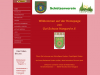 schuetzenverein-hangard.de Webseite Vorschau