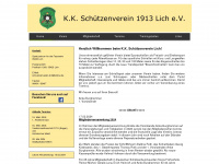 schuetzenverein-lich.de Webseite Vorschau