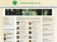 schuetzenverein-woepse.de Webseite Vorschau
