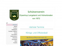 schuetzenverein1672.de Webseite Vorschau