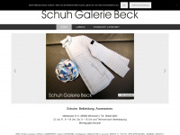 schuh-galerie-beck.de Webseite Vorschau
