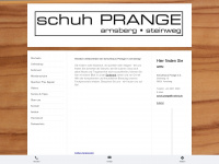 schuh-prange.de Webseite Vorschau