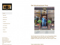 schuhmacherei-pans.de Webseite Vorschau