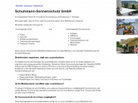 schuhmann-sonnenschutz.de Webseite Vorschau