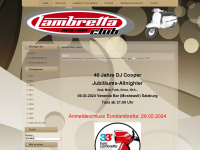 lambrettaclub.at Webseite Vorschau