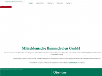 mitteldeutsche-baumschulen.de Webseite Vorschau