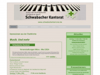 schwabacherkantorei.de Webseite Vorschau
