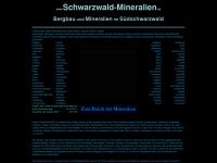 schwarzwald-mineralien.de Webseite Vorschau