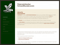 schweisshunde.at Webseite Vorschau