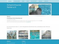 schwimmfreunde-xanten.de Webseite Vorschau