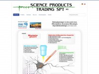science-products.ch Webseite Vorschau