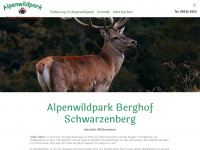 alpenwildpark.de Webseite Vorschau