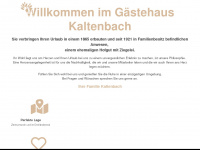 gaestehaus-kaltenbach.de Webseite Vorschau