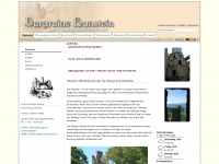 burgruine-hanstein.de Webseite Vorschau
