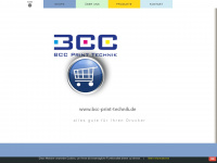 bcc-print-technik.de Webseite Vorschau
