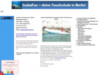 scubafun-berlin.de Webseite Vorschau