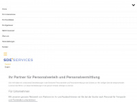 sdeservices.ch Webseite Vorschau