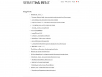sebastianbenz.de Webseite Vorschau