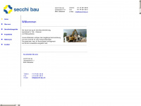 secchi-bau.ch Webseite Vorschau