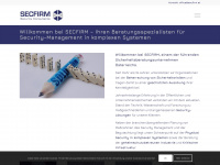 secfirm.at Webseite Vorschau