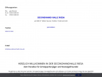 secondhand-halle-riesa.de Webseite Vorschau