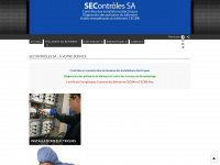 secontroles.ch Webseite Vorschau