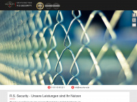 security-rs.de Webseite Vorschau