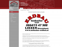 seebacher-erdbau.at Webseite Vorschau